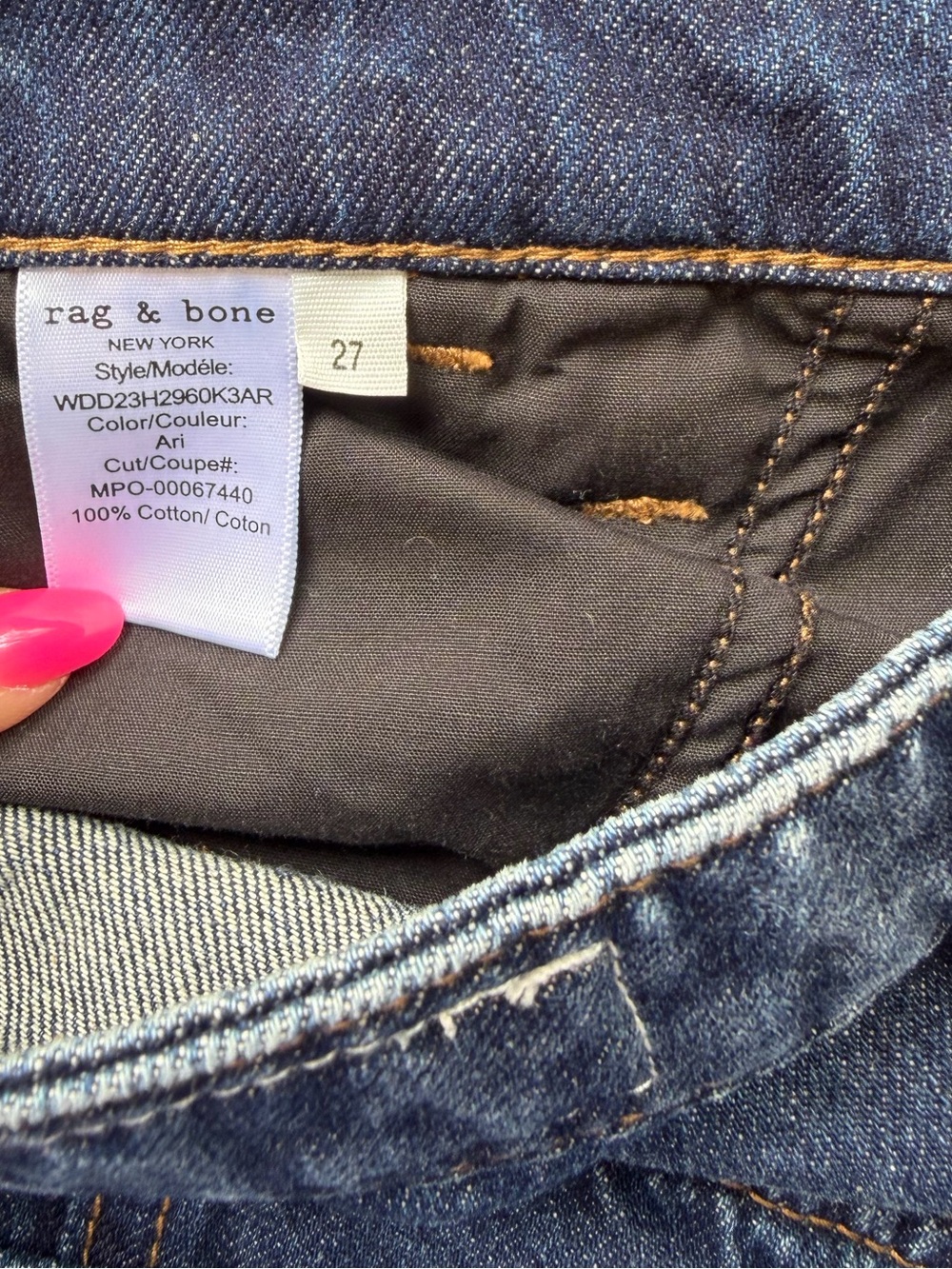 RAG & BONE Cailyn Cargo Pant Jeans Size 27 - Picture 11 of 11